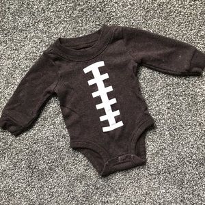 Carter’s Football Onesie - Size Newborn